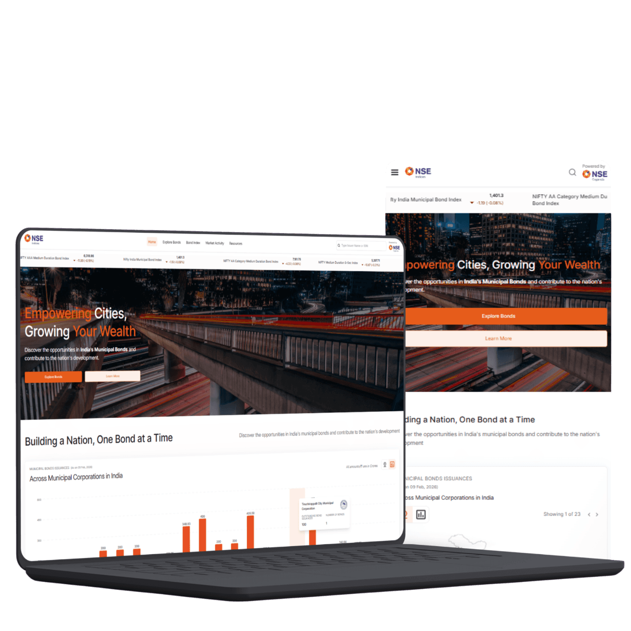 NSE municipal bonds information website