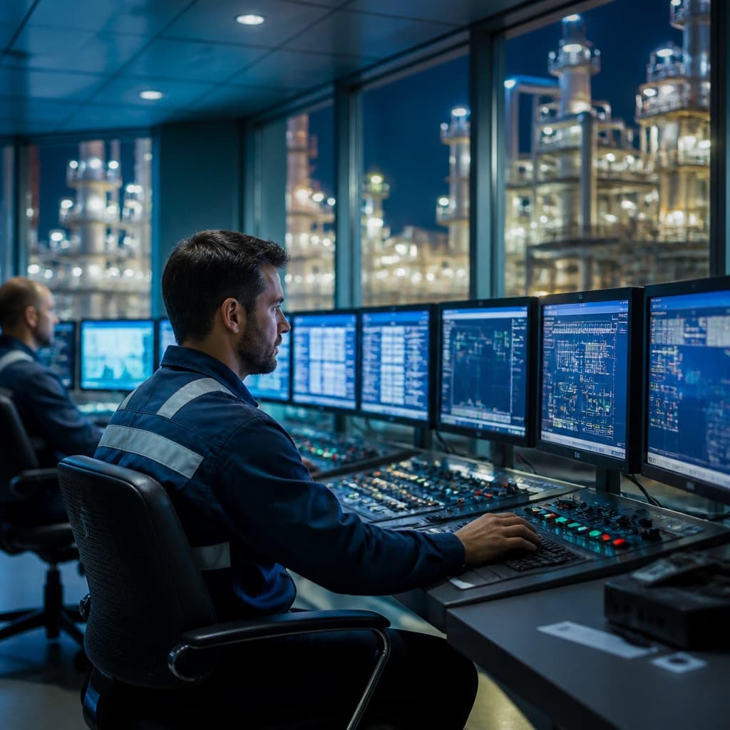 Chemical Manufacturing Control Room