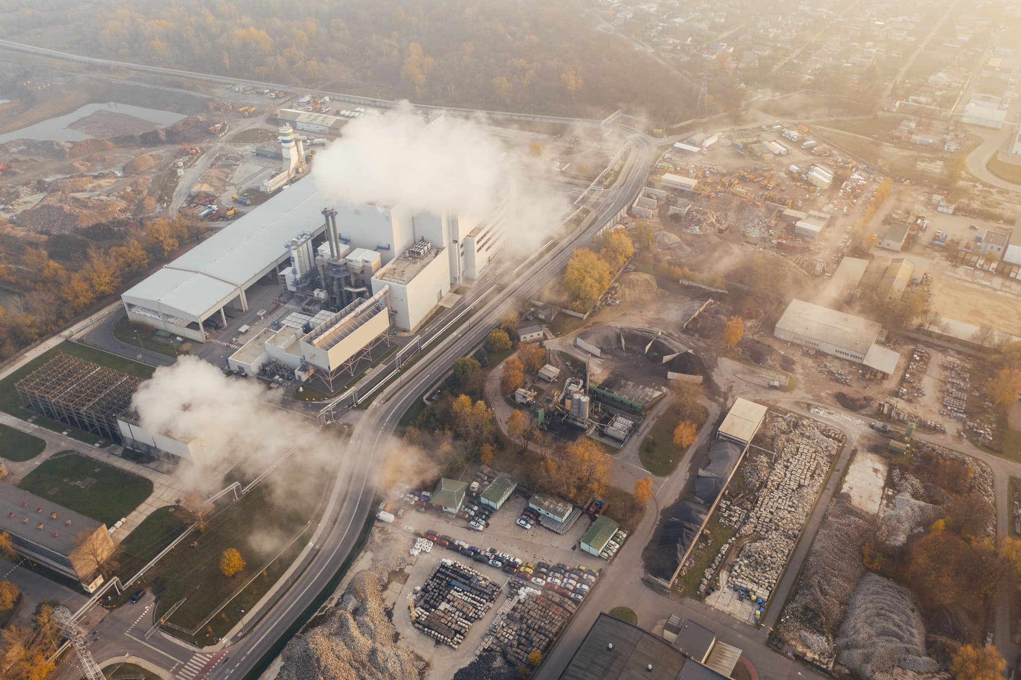 Chemical Factory Aerial